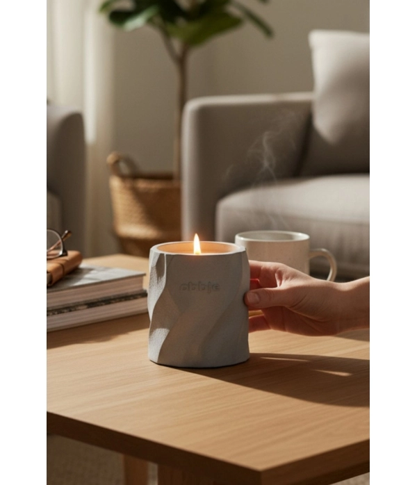 Artisan Collection, Kakao Kokulu Beton Mum Antrasit Gri 180gr.