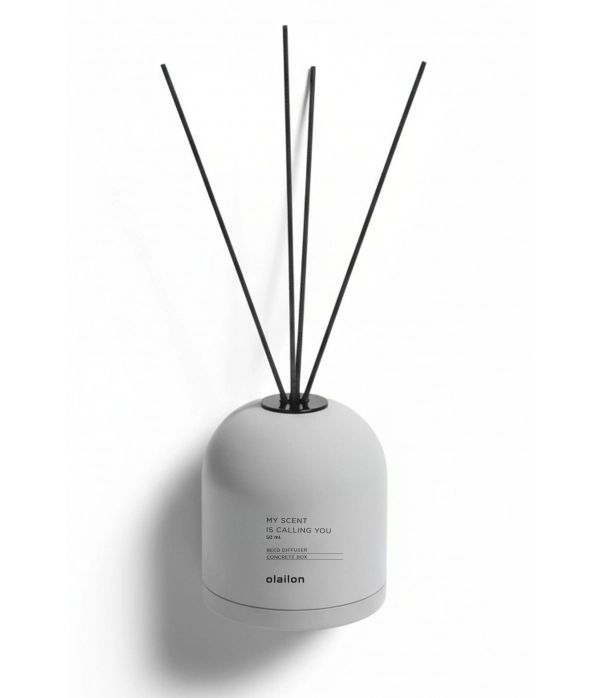 Concarte Vanilya Kokulu, Dekoratif Oda Kokusu 50 ml. Gri Renk