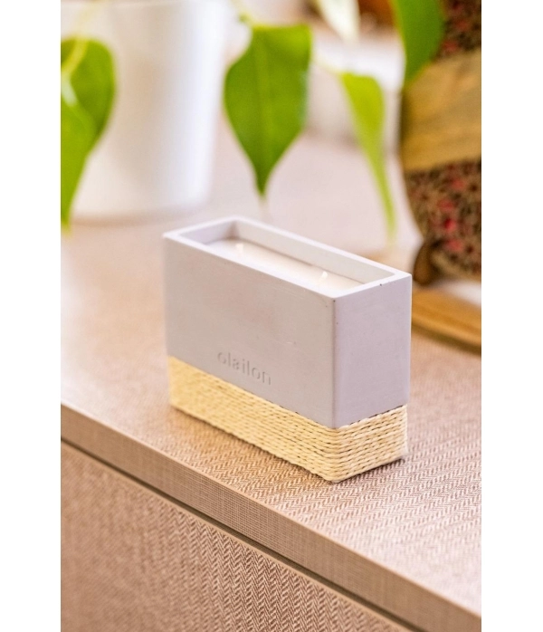 Harmony, Kakao & Vanilya Kokulu Mum, Beton Saksılı Dekoratif Beton Mum