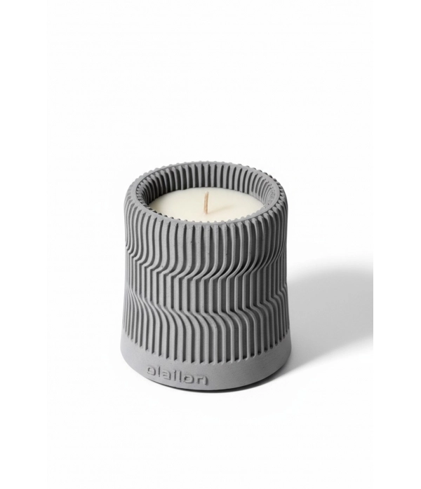 Serrated, Kakao Kokulu Dekoratif Beton Mum Antrasit Gri